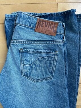 REVICE Light Blue Wide-Leg Women's Jeans